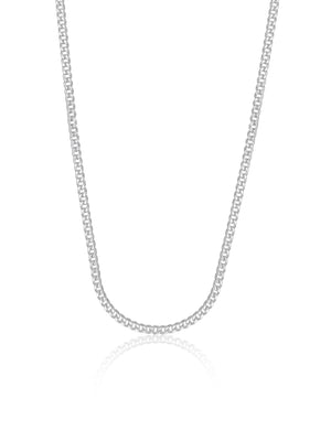 Curb Necklace - Silver