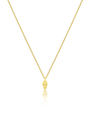 Skull Necklace - Gold