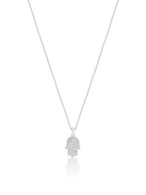 Hamsa Necklace - Silver