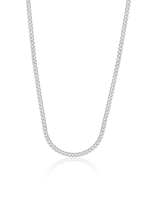 Curb Necklace - Silver