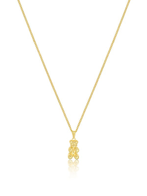 Bad Teddy Necklace - Gold