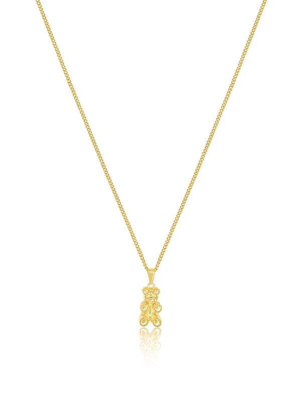 Bad Teddy Necklace - Gold