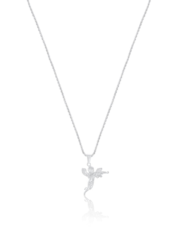 Bad Angel Necklace - Silver