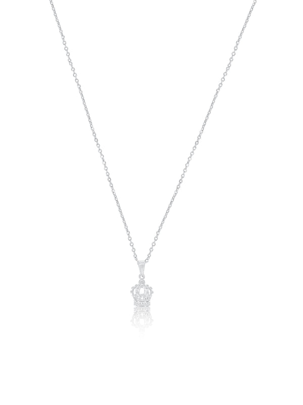 Crown Necklace - Silver