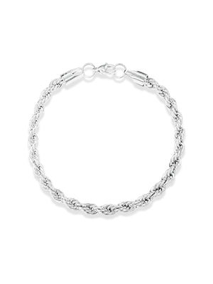 Rope Bracelet - Silver