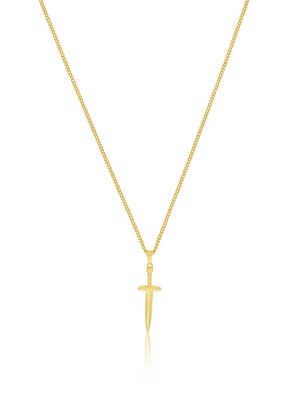 Sword Star Necklace - Gold