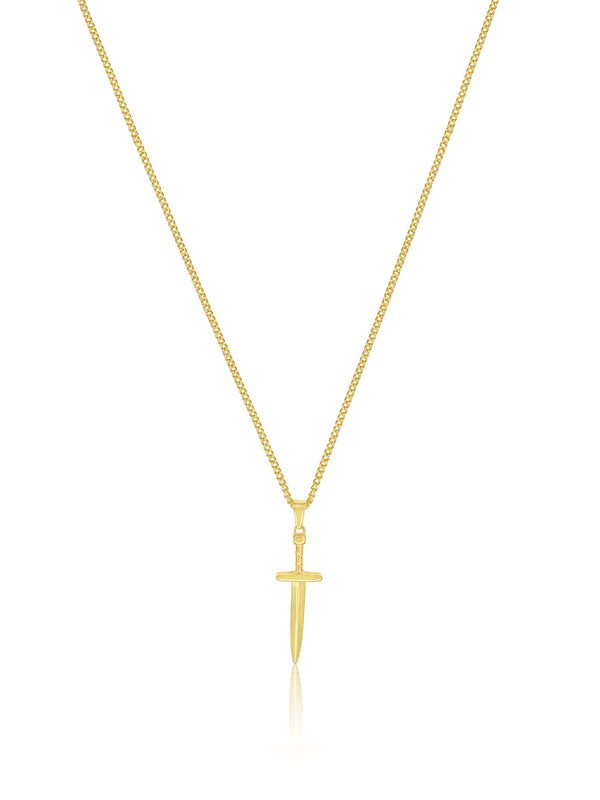 Sword Star Necklace - Gold