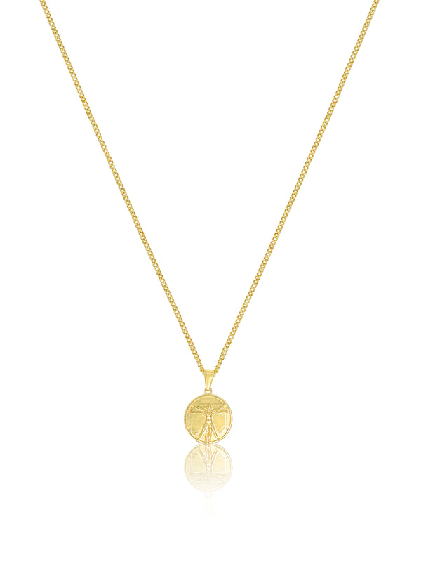 Vitruvian Necklace - Gold