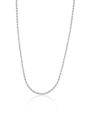 Rope Necklace - Silver