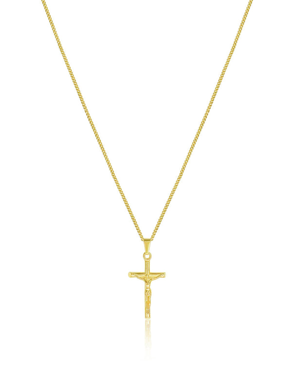 Crucifix Necklace - Gold