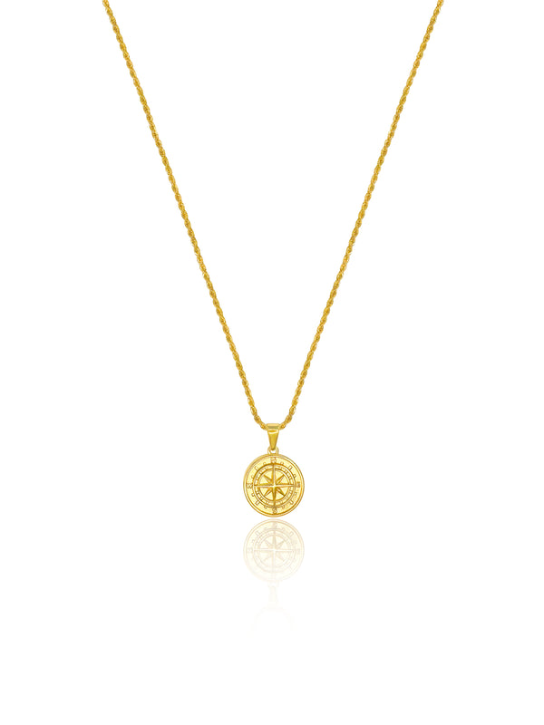 Compass Necklace - Gold