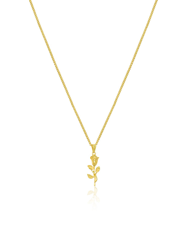 Rose Necklace - Gold