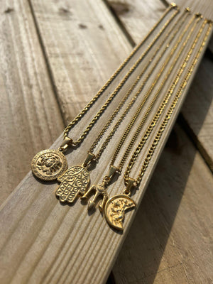 Saint Christopher Necklace - Gold