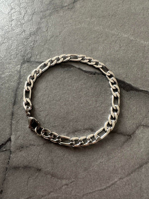 Figaro Bracelet - Silver