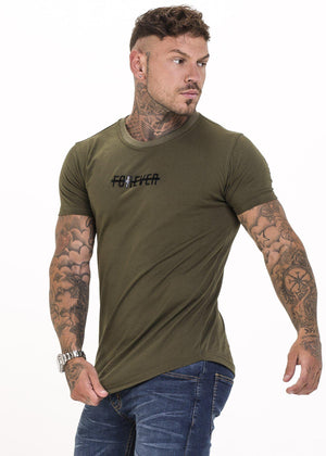 Forever Strike T-Shirt - Olive-Tees-Forever Faithless