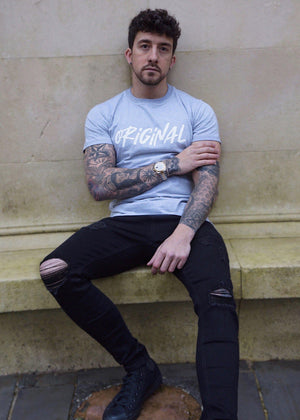 Impression T-Shirt - Grey Marl-Forever Faithless