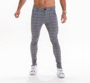 Luxe Check Chino - Grey & White-Forever Faithless