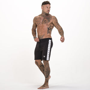 Premium Signature Piping Shorts - Black-Forever Faithless