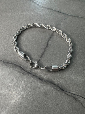 Rope Bracelet - Silver