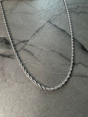 Rope Necklace - Silver