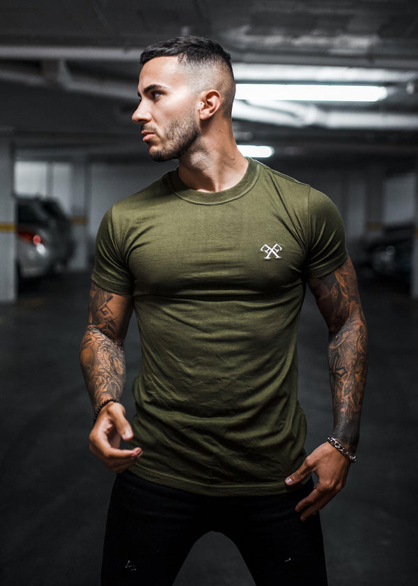 Signature T-Shirt - Olive-Tees-Forever Faithless