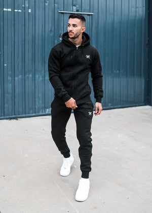 Signature Tracksuit Hoody - Black-Forever Faithless