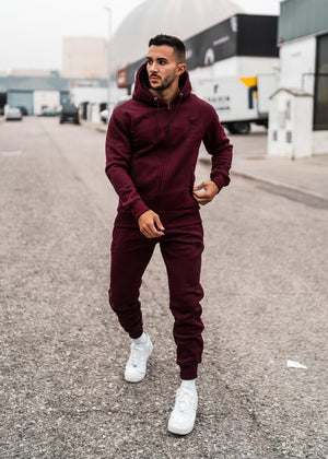 Signature Tracksuit Hoody - Burgundy-Forever Faithless