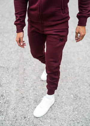 Signature Tracksuit Joggers - Burgundy-Forever Faithless