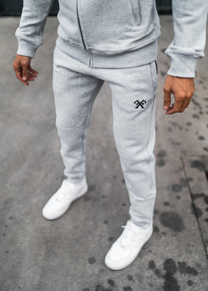 Signature Tracksuit Joggers - Grey-Forever Faithless