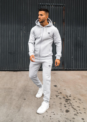Signature Tracksuit Joggers - Grey-Forever Faithless