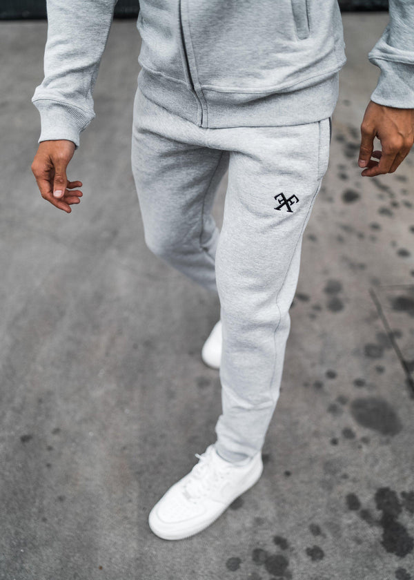 Signature Tracksuit Joggers - Grey-Forever Faithless