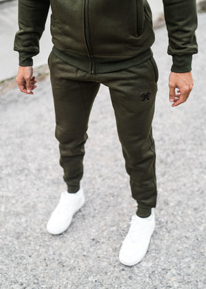 Signature Tracksuit Joggers - Olive-Forever Faithless