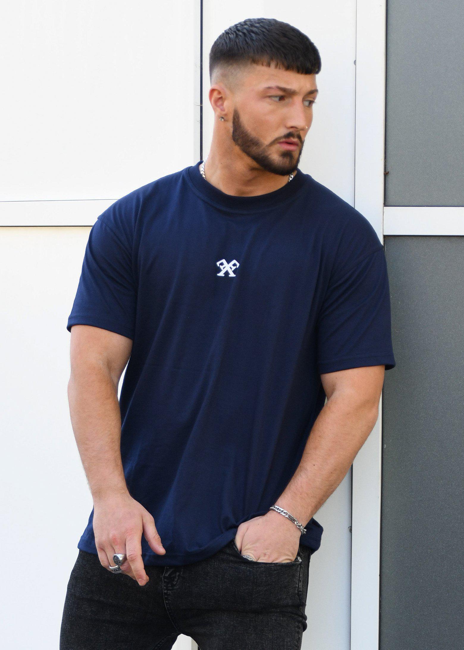 Unisex Oversized Reign T-Shirt - Navy-Forever Faithless
