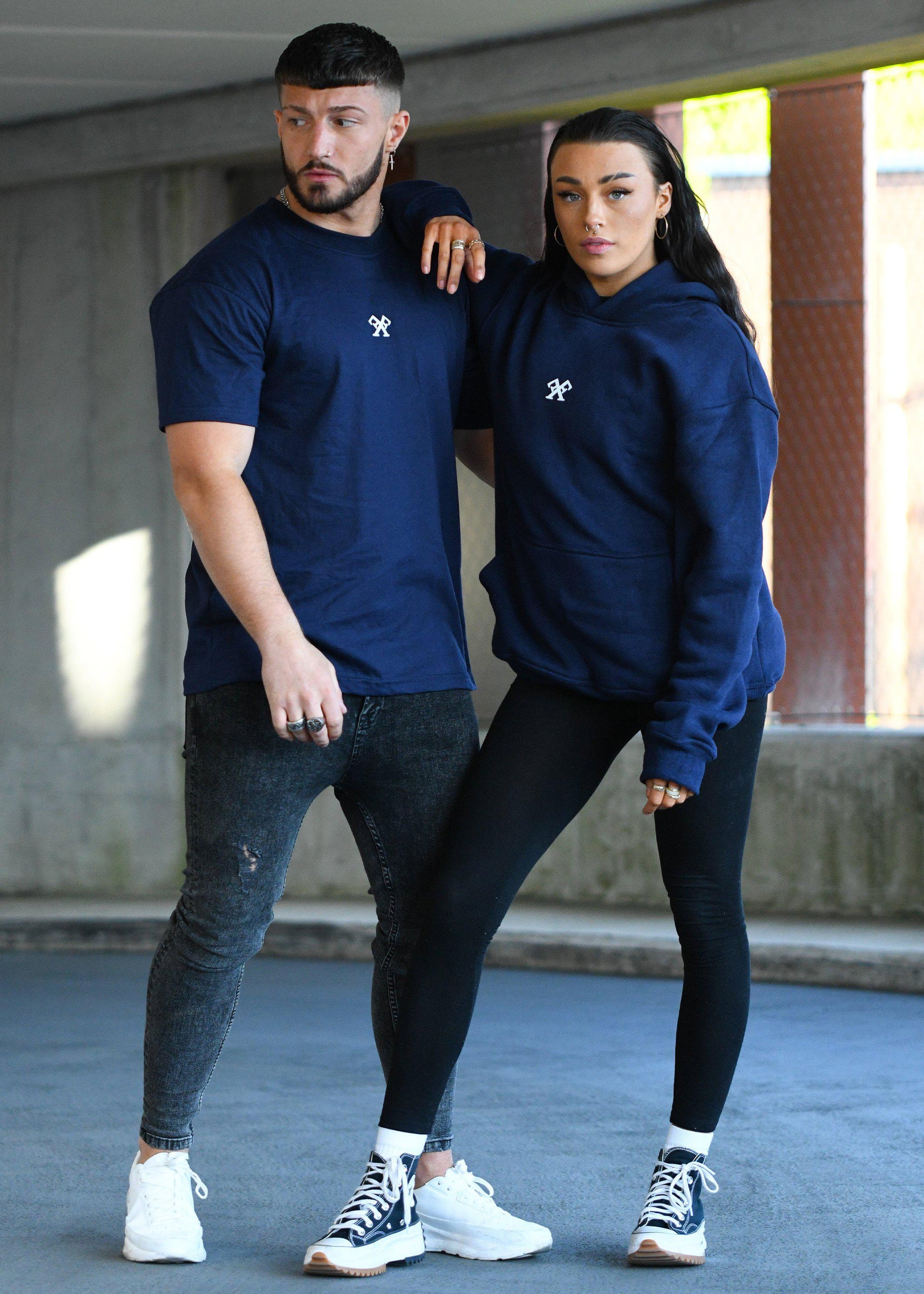 Unisex Oversized Reign T-Shirt - Navy-Forever Faithless